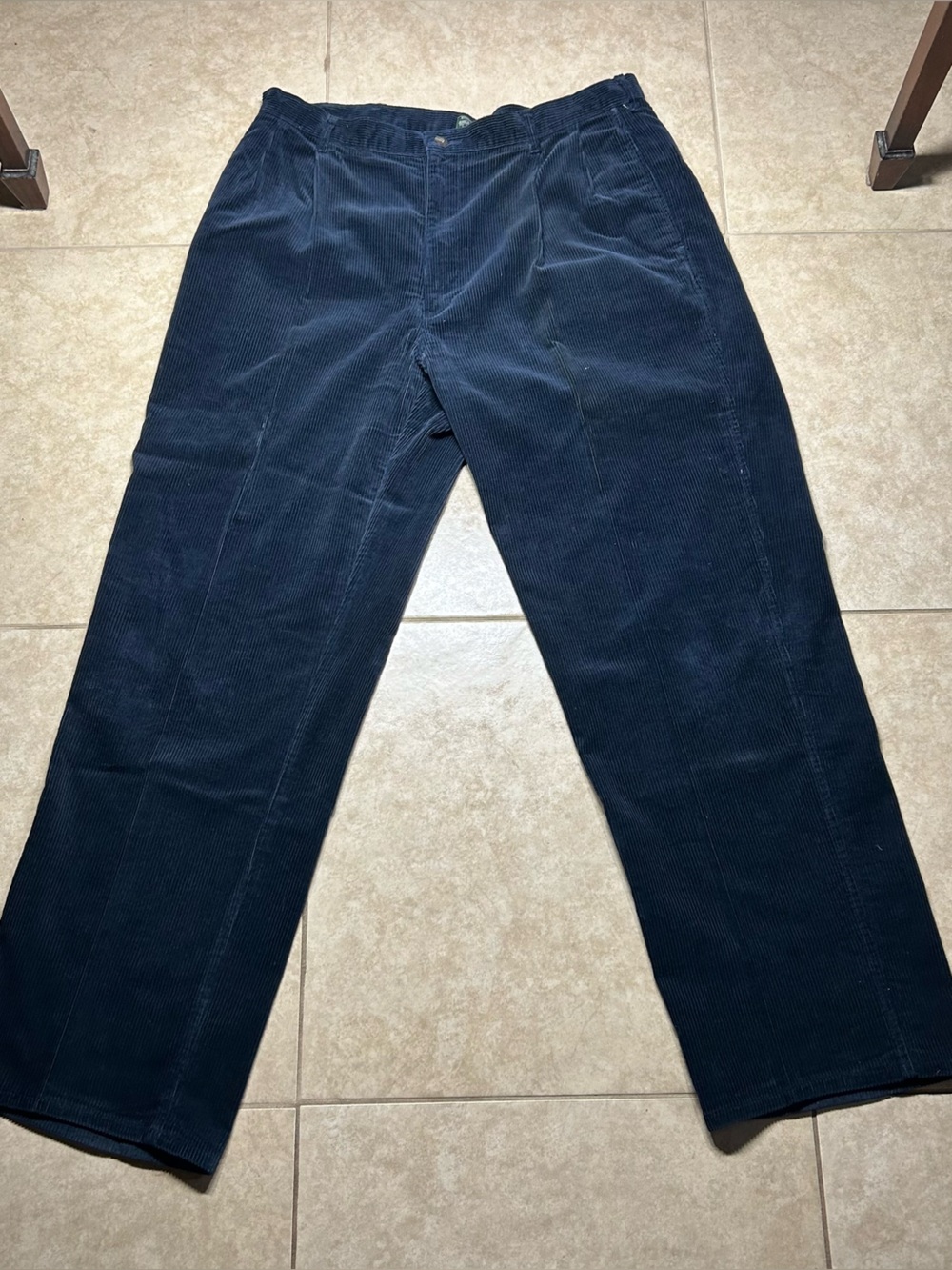 VINTAGE USA MADE 90s Polo Country Ralph Lauren navy Corduroy Pants 38/36